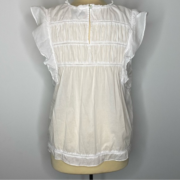 Rails Bright White Filomena Flutter Sleeve Blouse - Picture 5 of 13
